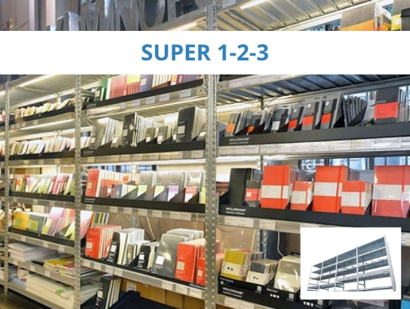 Sidac ESTANTES DE ARMAZÉM SUPER 1-2-3 SISTEMA SEM PARAFUSOS