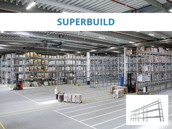 Sidac Iberia ESTANTES DE ARMAZÉM CARGA PALLET SUPERBUILD
