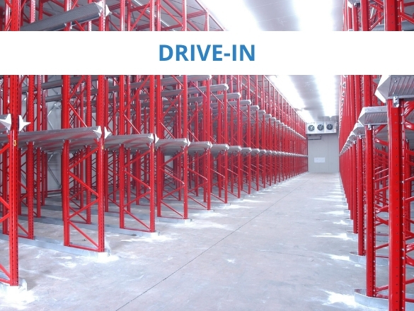Sidac Iberia ESTANTES INDUSTRIAIS COMPACTAS (DRIVE-IN)